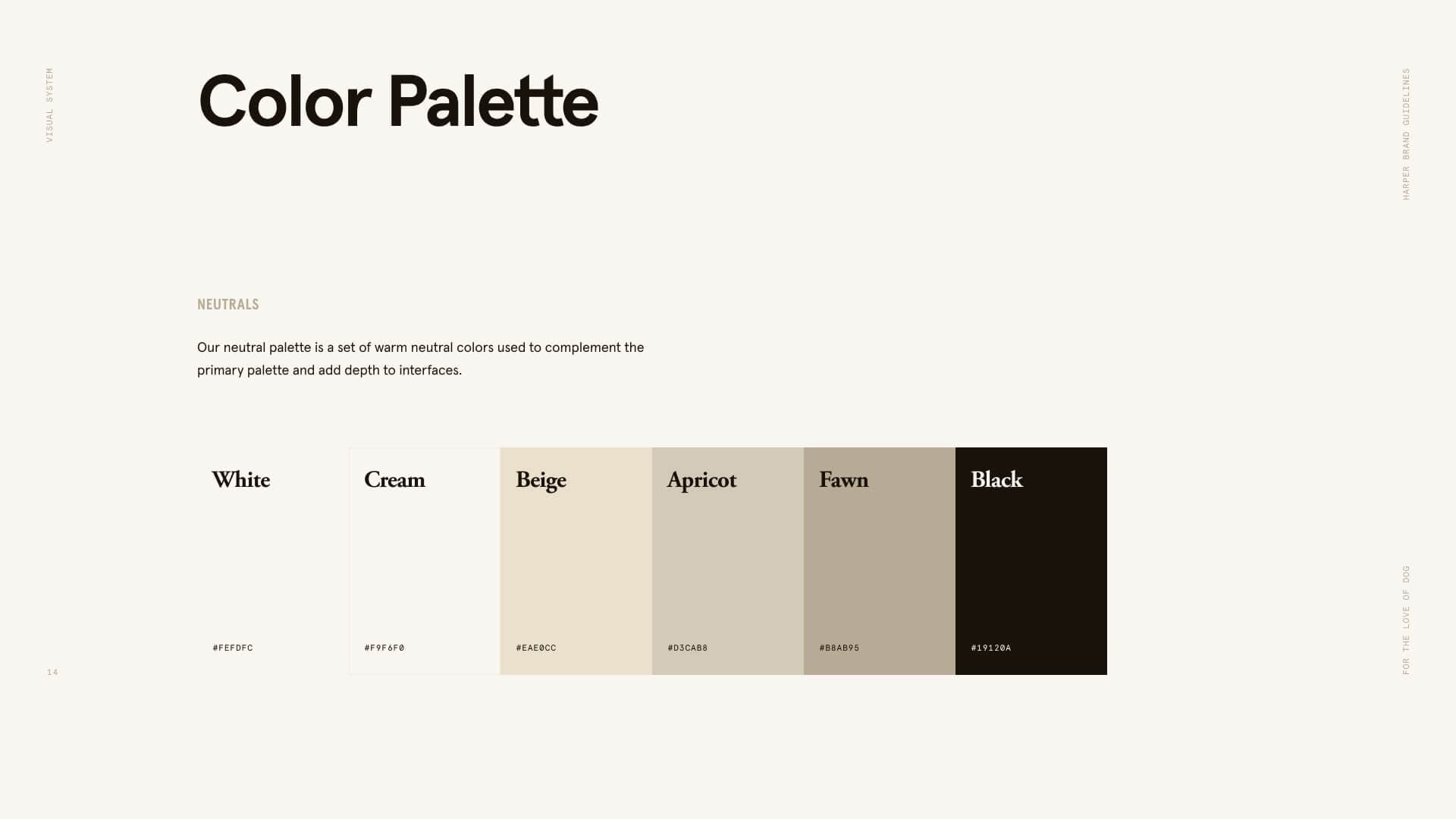 Harper brand book colors