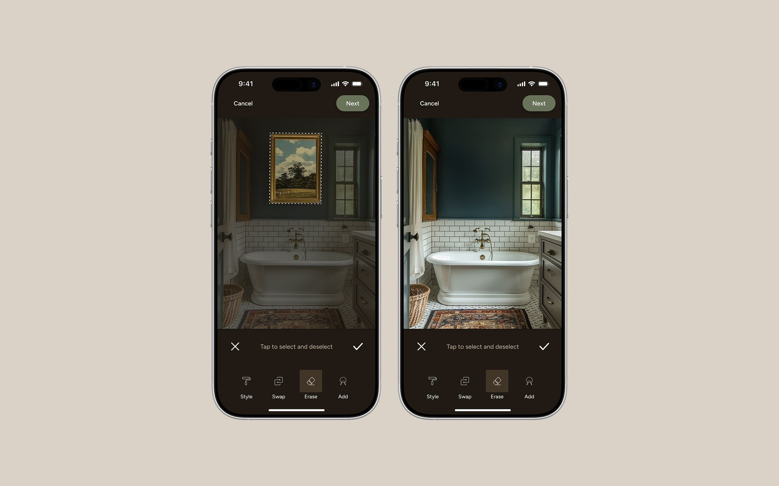Inspo app design work