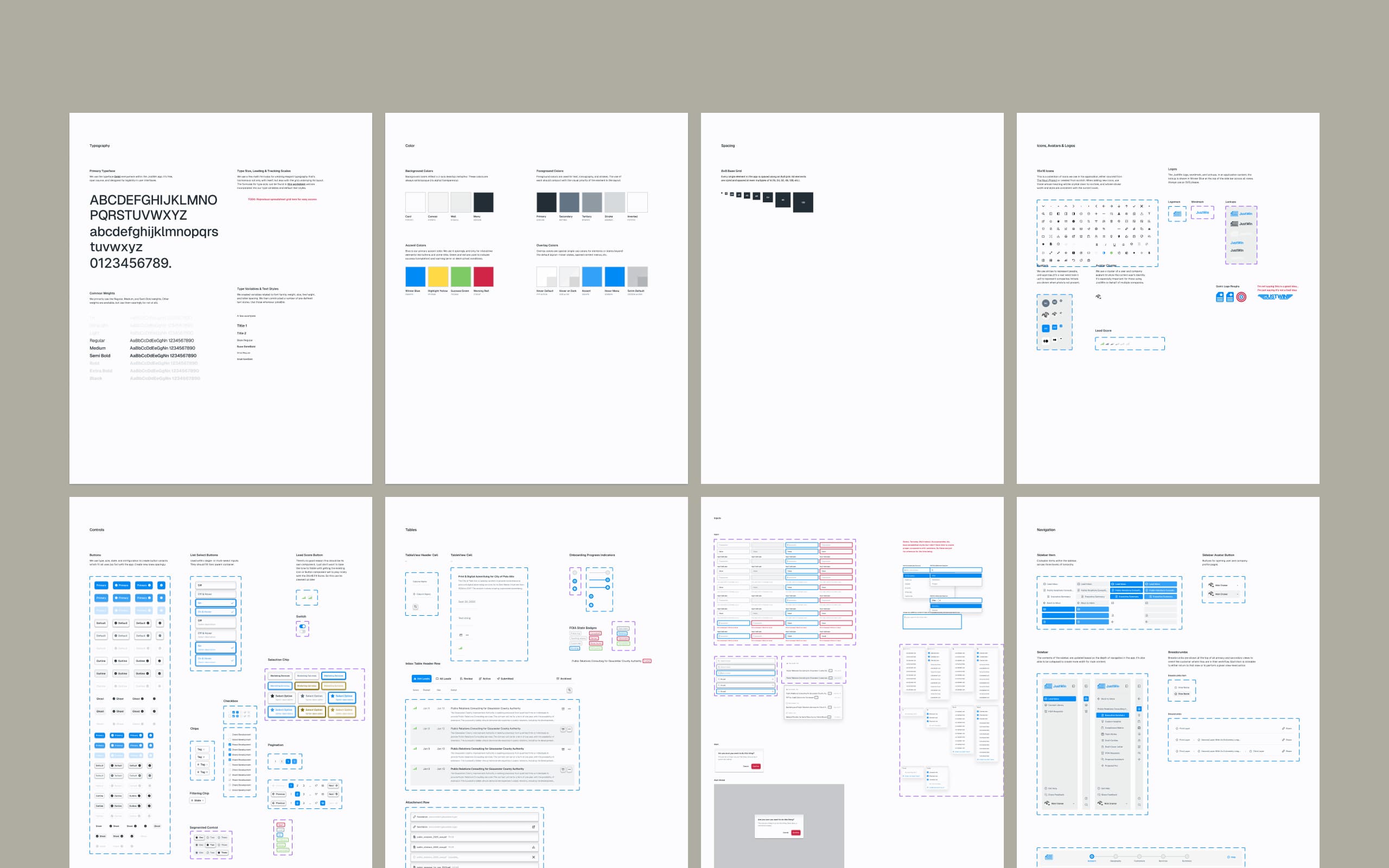 JustWin design system - Figma library of components and patterns